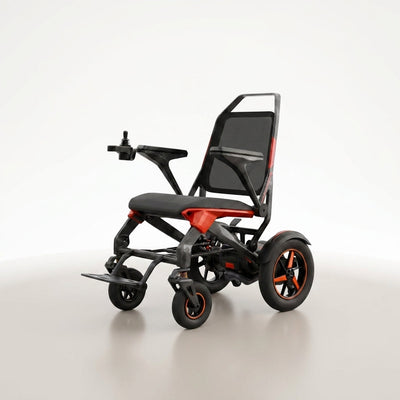 Power Wheelchair Built for Performance, Carbon Fiber Frame, Dual Motor System, Responsive Joystick Control