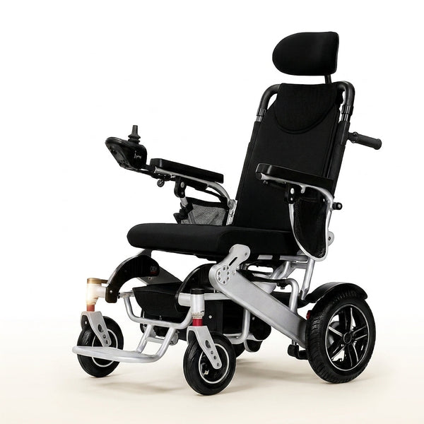 Aurora Stride Elite Folding Power Wheelchair — Studio Shot