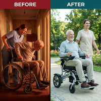 EverGlide ProFold X2 Power Wheelchair — Before & After