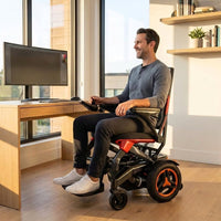 Power Wheelchair Built for Performance, Carbon Fiber Frame, Dual Motor System, Responsive Joystick — Lifestyle