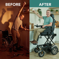 Velare Mobility Elevate Pro Power Wheelchair — Before & After