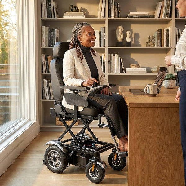 Power Wheelchair Built for Independence, Seat Elevation System, Steel Frame, Precision Joystick Control