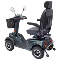 Mobility Scooter Built for All-Terrain Independence, Captain's Seat, Advanced Suspension, Four-Wheel Stability